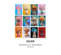 Dogs in Bloom Wall Calendar 2026