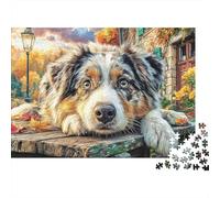 Dogs in Mountain View Puzzles 1000 Pezzi Perfetto Per Appassionati Di Esperti Sfida Impossibile Scompresso Giocattoli Cute Regalo Per La Famiglia Per Adulti E Bambini 70x50cm/1000pcs