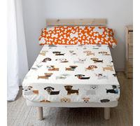 Dogs Juego de sábanas 2 piezas 160x270 cm (Cama 80/90)