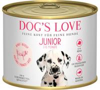 DOG'S LOVE Cibo Umido per Cani - JUNIOR, MANZO - 200 g