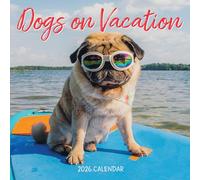 Dogs on Vacation Wall Calendar 2026