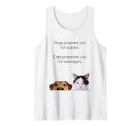 Dogs Prepare You For Babies - Cats Prepare You For Teenagers Canotta