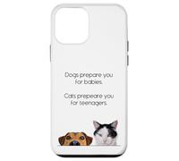 Dogs Prepare You For Babies - Cats Prepare You For Teenagers Custodia per iPhone 12 mini