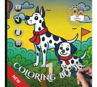 Dogs & Puppies on Adventures - Coloring Book 1 - Detailed Doodle Style: 50 Designs in 25 Fun Settings for Adults and Kids