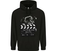 Dogs Rule The World Film Pug Nero Divertente Uomo Felpa