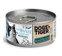 Dogs'n Tiger Filetti 12 x 70 g Umido gatto - Filetto di Salmone & Cozze