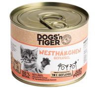 Dogs'n Tiger Junior 6 x 200 g Umido gatto - Pollame
