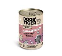 Dogs'n Tiger Menù Gourmet 6 x 400 g Umido per cane - Manzo con Agnello, Pastinaca & Mirtillo