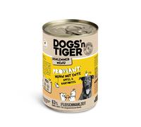 Dogs'n Tiger Menù Gourmet 6 x 400 g Umido per cane - Pollo con Anatra Mela & Patate