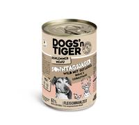 Dogs'n Tiger Menù Gourmet 6 x 400 g Umido per cane - Selvaggina con Pollame, Pere, Miglio & Castagna