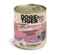 Dogs'n Tiger Menù Gourmet 6 x 800 g Umido per cane - Manzo con Agnello, Pastinaca & Mirtillo
