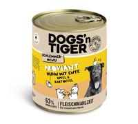Dogs'n Tiger Menù Gourmet 6 x 800 g Umido per cane - Pollo con Anatra Mela & Patate