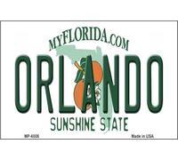 DOGT Orlando Florida Novelty Metal License Plate Vintage Tin Sign Size: approx. 20 * 30cm/ 7.8 * 11.8 inch(L * W)