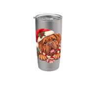 Dogue de Bordeaux - Cappello di Babbo Natale per cane Bicchiere termico in acciaio inox doppia parete