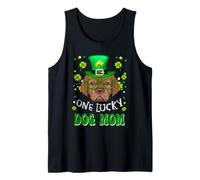 Dogue de Bordeaux One Lucky Dog Mom St Patricks Day Canotta