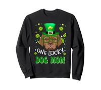 Dogue de Bordeaux One Lucky Dog Mom St Patricks Day Felpa