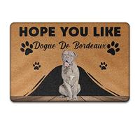 Dogue De Bordeaux, Per Il Regalo Degli Amanti Dei Cani Zerbino Di Benvenuto Resistente Tappetini Porta Dingresso Lavabile Tappetino Da Bagno Per Terrazzo Balcone Camera Letto 40X60Cm