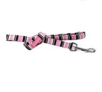 Dogue Guinzaglio Striped Lead Pink/Black L