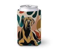 Dogues De Bordeaux - Manicotto refrigerante per lattine di birra, per bevande isolate e morbide, per feste, spiaggia, eventi, casa