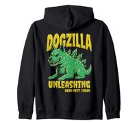 Dogzilla Cane Mostro Kaiju Caos Fan Felpa con Cappuccio