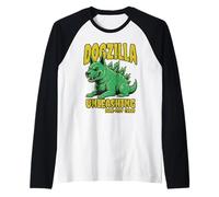 Dogzilla Cane Mostro Kaiju Caos Fan Maglia con Maniche Raglan