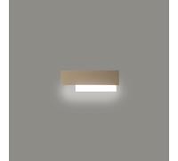 DOHA A/P - APPLIQUE TORTORA A LED 3000K 1270LM 15W ALLUMINIO E METACRILATO