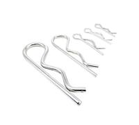 DOHAETCJQ Perni di coppiglia a Molla Tipo R in Acciaio for Uso Generale M1 .2 .6 .8 M2 .5 M3 M4 M5 M6 M7, Clip a Forma Onda(25pcs 3x70mm)