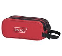 Dohe 50502 - Ksual - Portatutto triplo - Colore rosso, rosso, 22 cm, Astucci