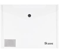 Dohe 91184 - Busta con bottone, opaca, polipropilene, A5, colore: Trasparente