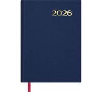 Dohe - Agenda 2026 - Pagina, formato A5 (14 x 20 cm), copertina rigida, 12 mesi da gennaio a dicembre, pianificatore annuale in spagnolo con segnalibro - Sintex blu