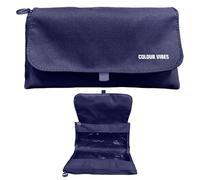 Dohe - Astuccio da scuola doppio - 2 scomparti con cerniera, 3 finestre trasparenti, scheda ricaricabile con orario, spazioso 22 x 10 x 6,5 cm, poliestere resistente e flessibile - viola