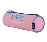 DOHE - Astuccio scolastico rotondo Yale University - Chiusura a cerniera, poliestere resistente, 21 x 7,5 x 7,5 cm - Materiale scolastico