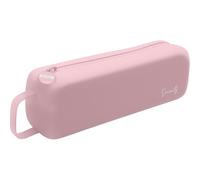 Dohe - Astuccio Scolastico Semplice - 1 Scomparto Con Cerniera, Realizzato In Silicone Morbido E Resistente, Dimensioni 22,5x4,8x5 Cm, Include Maniglia Per Il Trasporto, Materiale Scolastico - Rosa