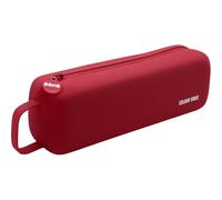 Dohe - Astuccio Scolastico Semplice - 1 Scomparto Con Cerniera, Realizzato In Silicone Morbido E Resistente, Dimensioni 22,5x4,8x5 Cm, Include Maniglia Per Il Trasporto, Materiale Scolastico - Rosso