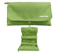 Dohe - Astuccio scuola doppio - 2 scomparti con cerniera, 3 finestre trasparenti, scheda ricaricabile con orario, spazioso 22 x 10 x 6,5 cm, poliestere resistente e flessibile, Color Lime, 22,5x15,6