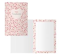 DOHE - Biglietti d'auguri di compleanno - Confezione da 6 pezzi - Dimensioni: 11,5 x 17 cm (chiuso) - Include busta per riporre il biglietto - Modello a pois