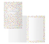 DOHE - Biglietti d'auguri di compleanno - Confezione da 6 pezzi - Dimensioni: 11,5 x 17 cm (chiuso) - Include busta per riporre il biglietto - Modello Topos