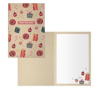 DOHE - Biglietti d'auguri natalizi - Confezione da 6 pezzi - Dimensioni: 11,5 x 17 cm (chiuso) - Include busta per riporre il biglietto - Modello Bastone