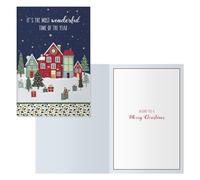 DOHE - Biglietti d'auguri natalizi - Confezione da 6 pezzi - Dimensioni: 11,5 x 17 cm (chiuso) - Include busta per riporre il biglietto - Modello House