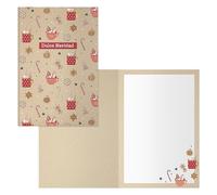 DOHE - Biglietti d'auguri natalizi - Confezione da 6 pezzi - Dimensioni: 11,5 x 17 cm (chiuso) - Include busta per conservare il biglietto - Modello Candy