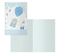 DOHE - Biglietti d'auguri per bambini - Confezione da 6 unità - Dimensioni: 11,5 x 17 cm (chiuso) - Include busta per riporre la tessera - Modello Treno