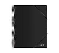 Dohe - Cartella da 40 buste P.P. (80 mic) A4 a spirale - Nero
