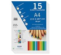Dohe - Cartoncino 15 fogli A4 - Bianco