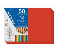 Dohe - Cartoncino 50 fogli A3 - Rosso