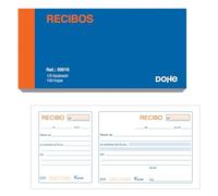 Dohe - Confezione da 10 scomparti ricevute di pagamento - Documenti per consegna, pagamenti, riscosse o affitto - 100 fogli - Dimensioni: 21 x 10 cm - Forniture per ufficio