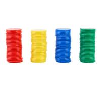 Dohe Educa - Schede per bambini colorate per giocare e imparare la matematica (104 pezzi) - 4 colori - Diametro: ø25 mm - Materiale scolastico ed educativo