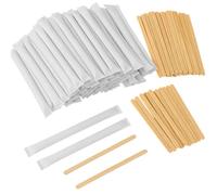 Dohe Horeca - Palettine di Legno per Caffè (500 pz.) - Dimensione 9 cm, Biodegradabili e Riciclabili, Igienici con Carta Protettiva, Mescolare Caffè, Tè, Latte e Bevande Calde