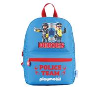 DOHE Mochila Escolar Infantil, Zaino Scuola Unisex-Bambini e Ragazzi, Playmobil Police Team, 24,5x33,5x10,5