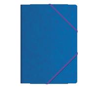 Dohe Premium - Cartelline in cartoncino, A4, colore: blu