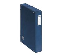 Dohe Project Box Lomo 5cm - Cartoncino Foderato con Carta Stampata e Laminata - Chiusura con Elastici - Colore Blu NEW